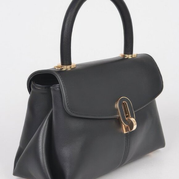 Faux Leather Top Handle Bag - Picture 2 of 4